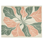 This stunning Botanical Realm Hand Tufted Area Rug showcases an elegant pattern of green and peach leaves, perfect for large living rooms. As a contemporary rug, it adds a touch of nature-inspired beauty to your space. Ideal as a living room rug sized 8x10, this wool rug blends style and comfort.