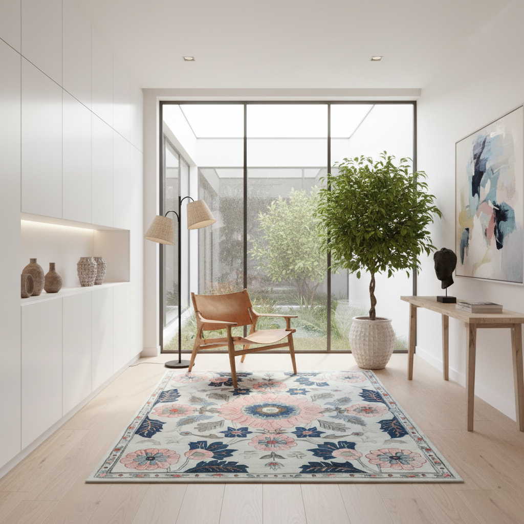 Botanical Rhapsody Dream Hand Tufted Rug