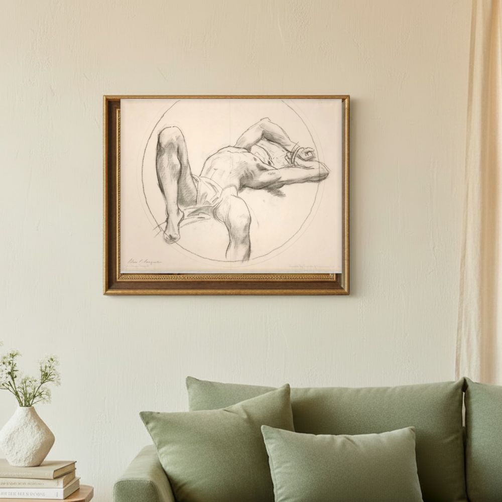 Framed room mockup - sage