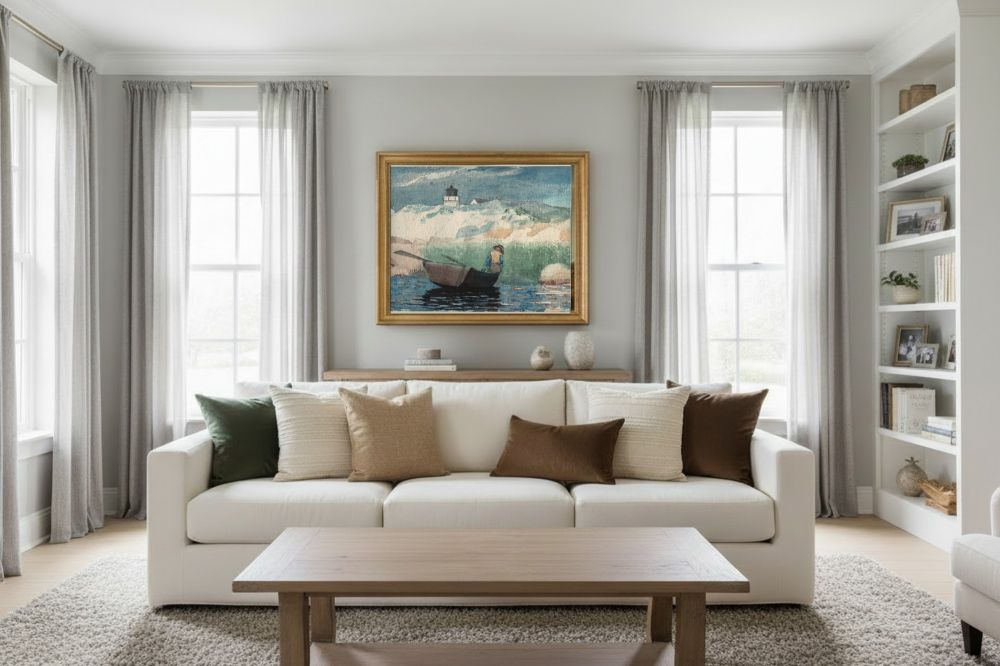 Framed room mockup - gold