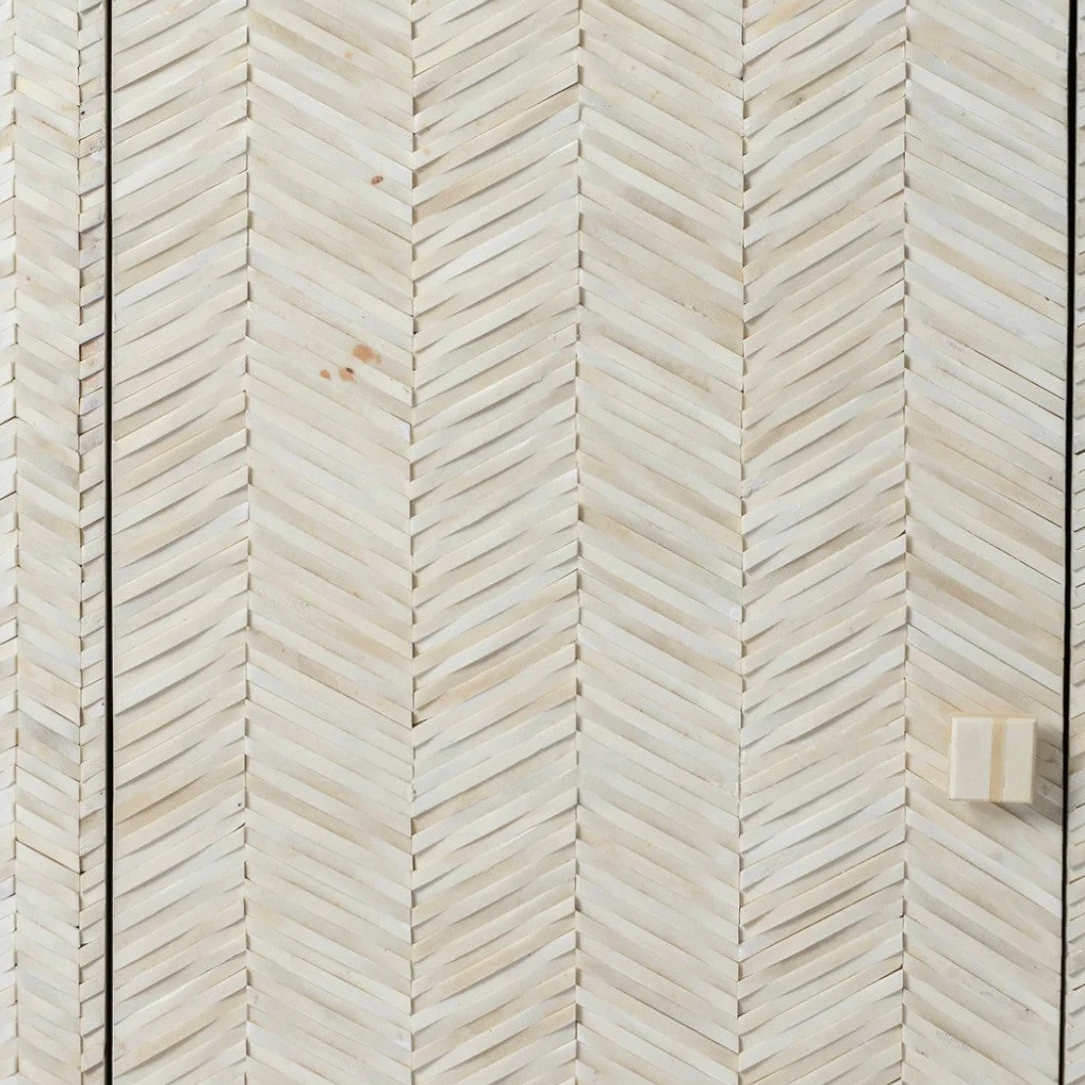Braided Full Bone Inlay Cabinet