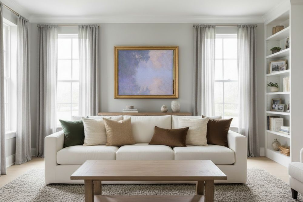 Framed room mockup - gold