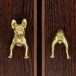 The "Brass Animal Bulldog Inspired Cabinet Door Knobs" feature a unique bulldog design, adding a playful, vintage touch to your furniture with durable, high-quality brass craftsmanship.