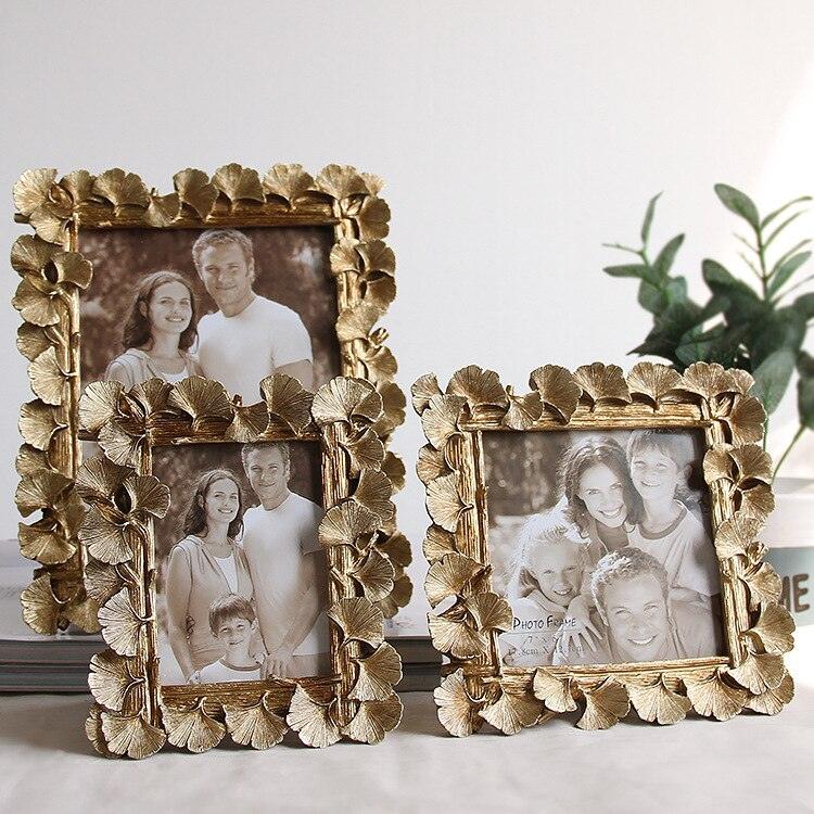 Brass Ginkgo Leaf Photo Frame