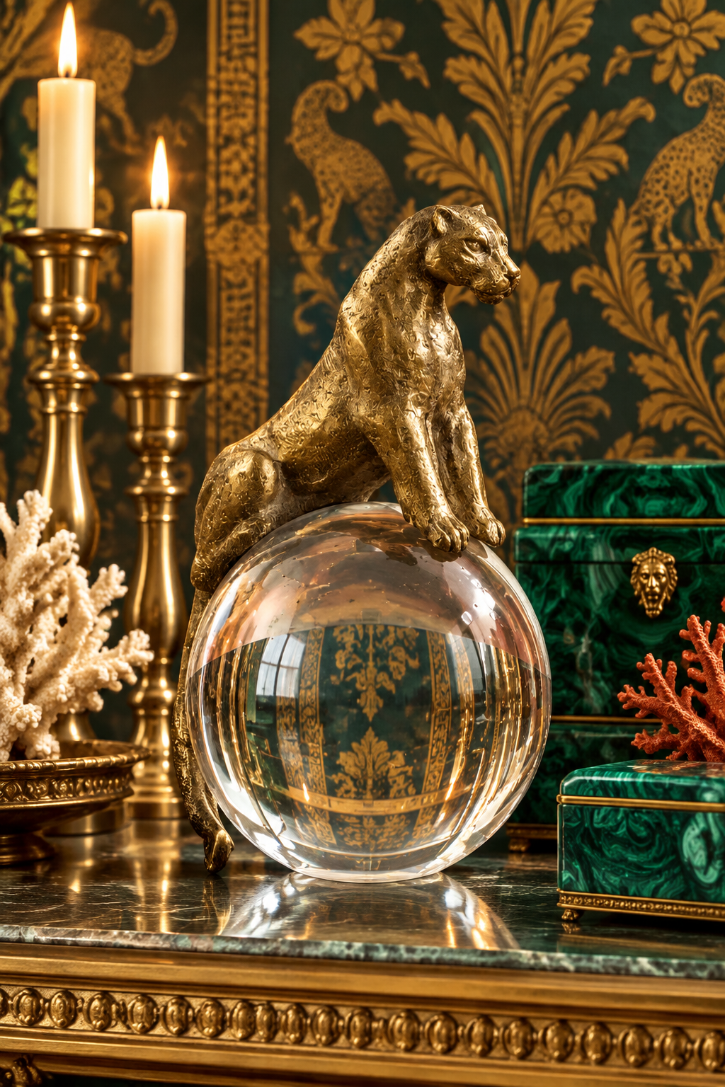 Brass Jaguar on Crystal Ball
