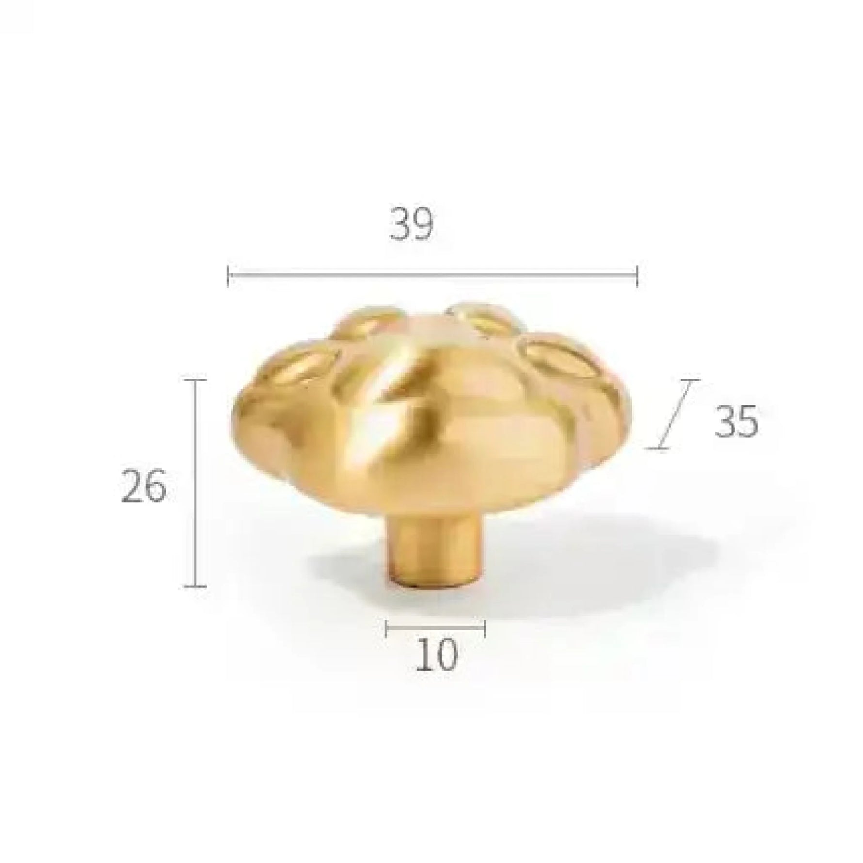 Brass Paw Shaped Cabinet Door Knob - MAIA HOMES