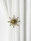 Brass Sun Burst Curtain Hook - MAIA HOMES