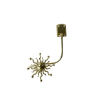 Brass Sun Burst Curtain Hook Right Side