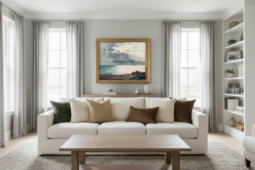 Framed room mockup - gold