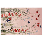 This beautiful hand-tufted area rug features a serene meadow scene with vibrant butterflies and delicate floral patterns, perfect for enhancing any living room space. Ideal for those seeking area rugs for living room in a generous 8x10 size, this wool rug adds a touch of nature-inspired elegance to your home decor.
