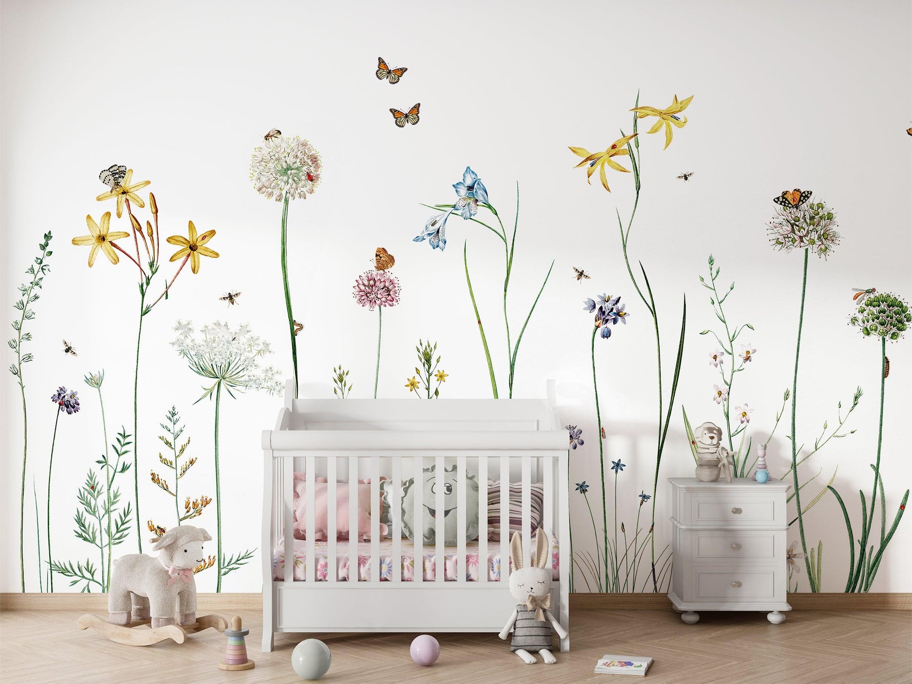 Butterfly Garden Wall Mural