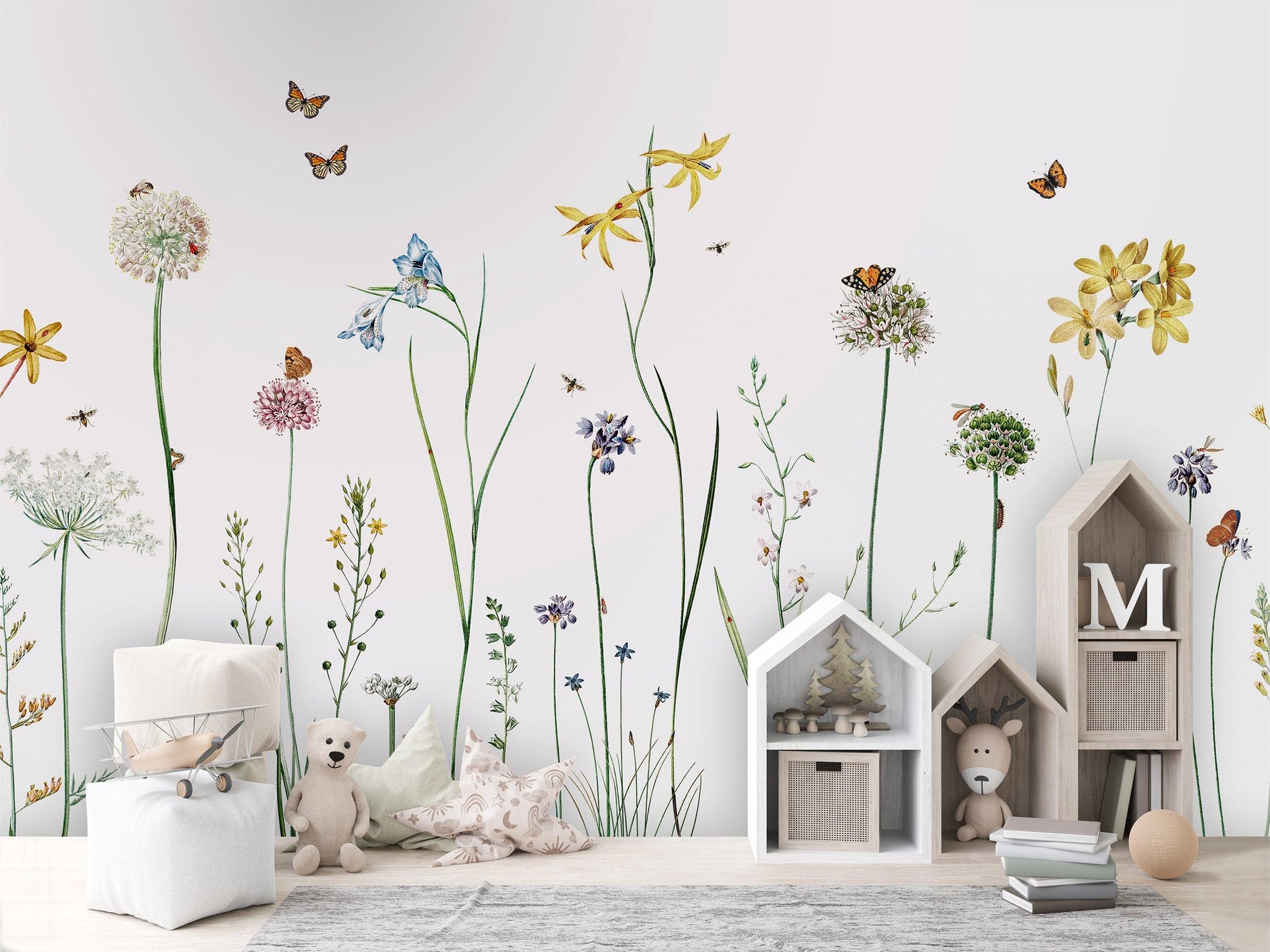 Butterfly Garden Wall Mural