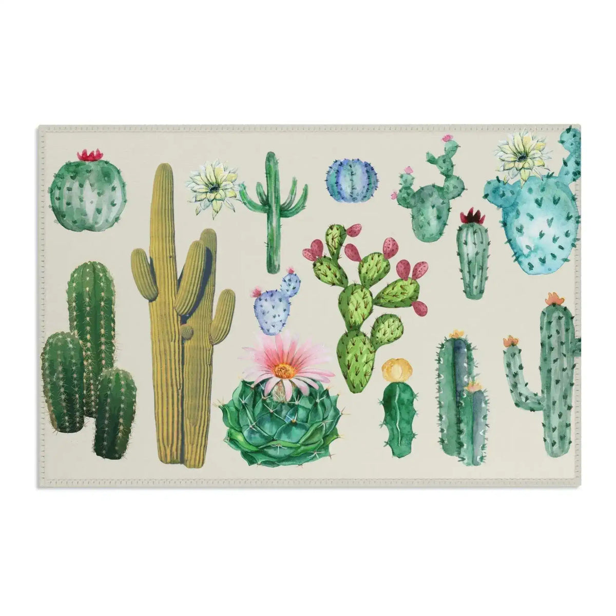 Cactus Vintage-Inspired Area Rug 24" × 36"