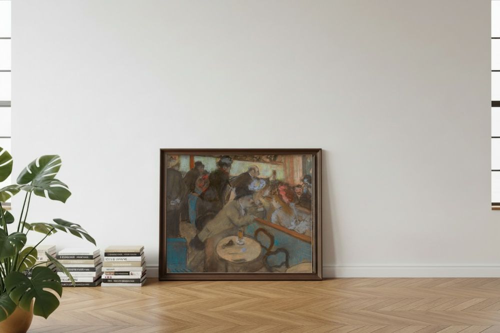 Framed room mockup - leaning