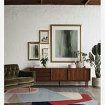 Calm Curve Composition Hand Tufted Rug
