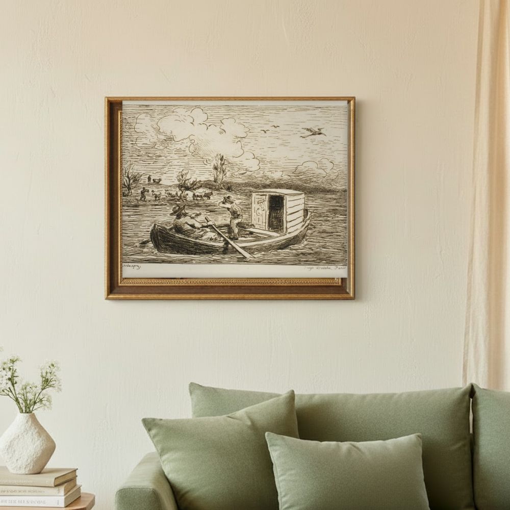 Framed room mockup - sage