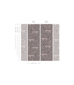 Camouflaged Tiger Gray Pink Wallpaper