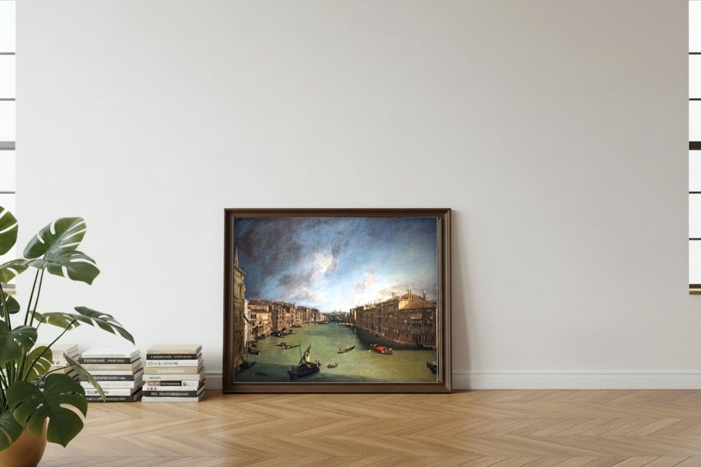 Framed room mockup - leaning