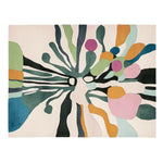 Vibrantly abstract Candy Drip Beat Hand Tufted Area Rug showcasing an artistic blend of bold colors and fluid shapes, perfect for enhancing contemporary living spaces. Ideal as a wool rug for large living room rugs, measuring 8x10, this piece adds a modern touch to any decor.
