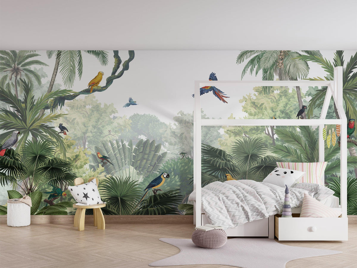 Canopy Jungle Natural Wallpaper Mural