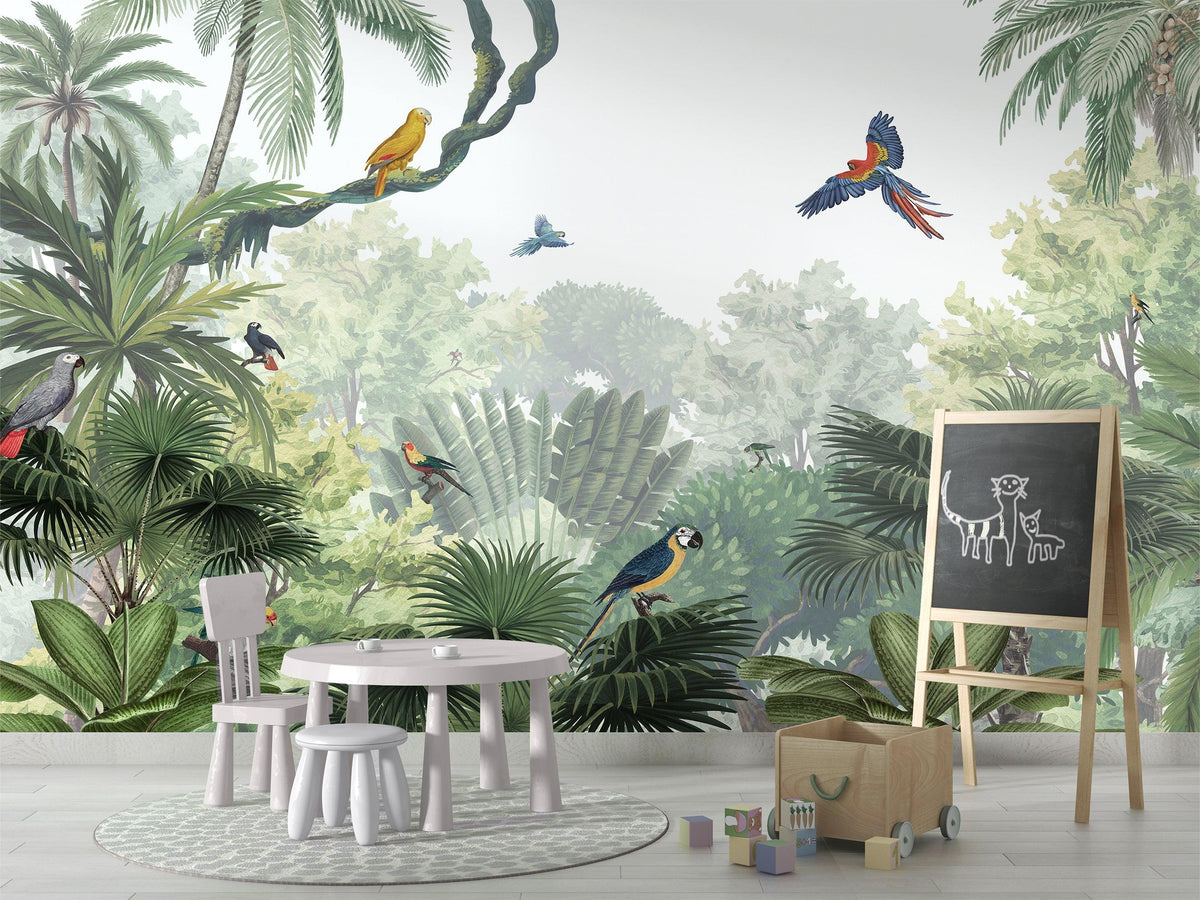 Canopy Jungle Natural Wallpaper Mural