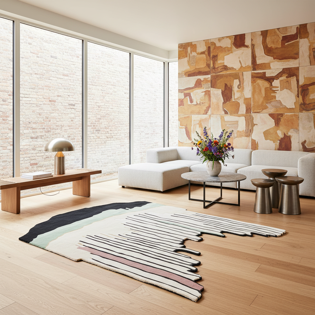 Canyon Echo Lines Hand Tufted Rug