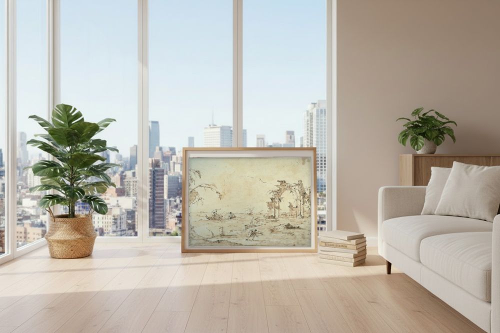 Framed room mockup - loft