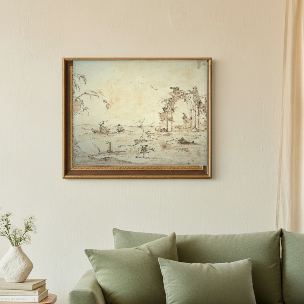 Framed room mockup - sage