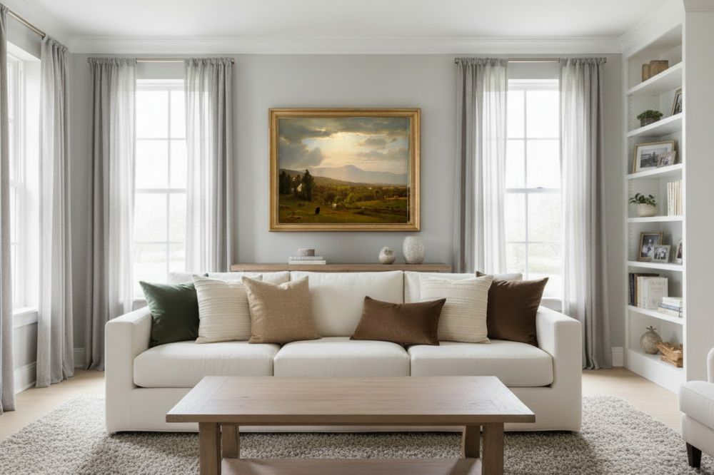 Framed room mockup - gold