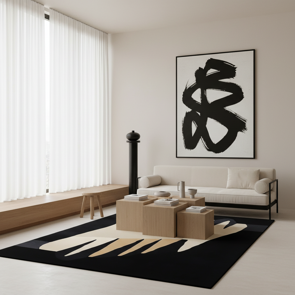 Cave Light Reflections Hand Tufted Rug
