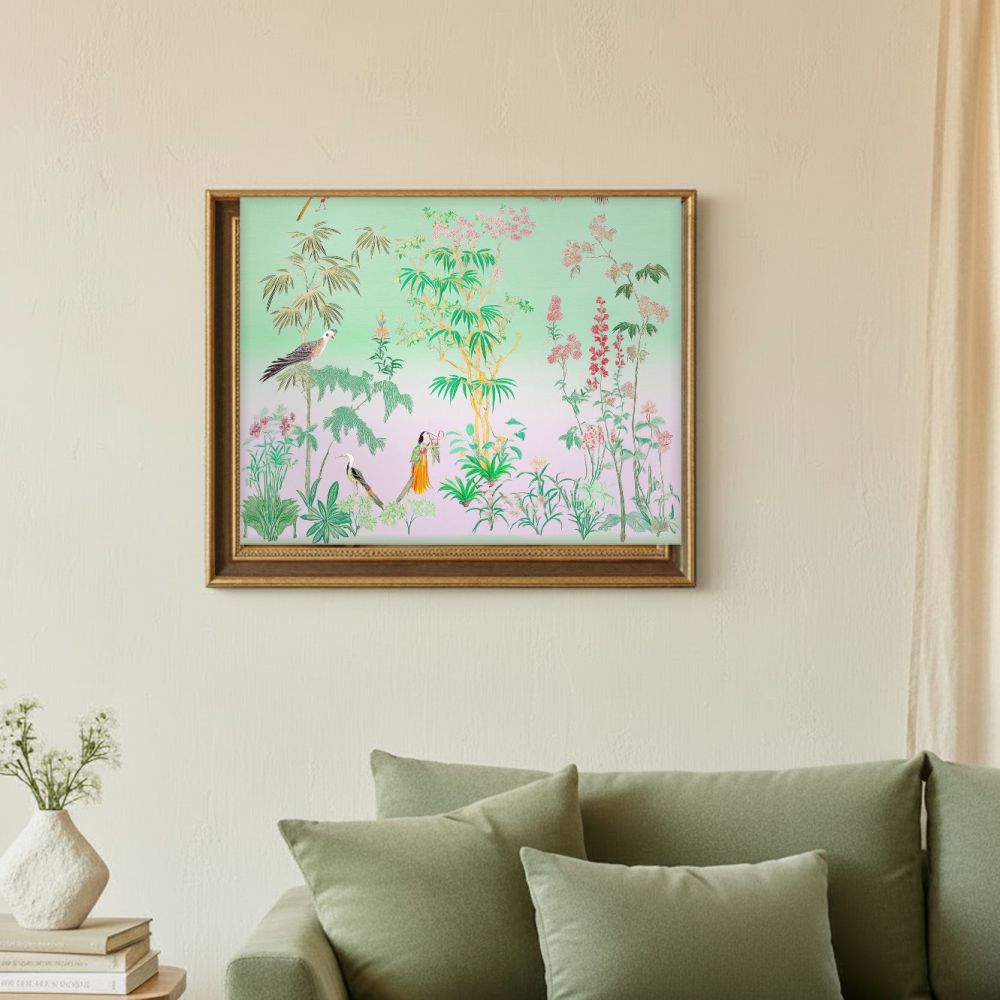 Framed room mockup - sage
