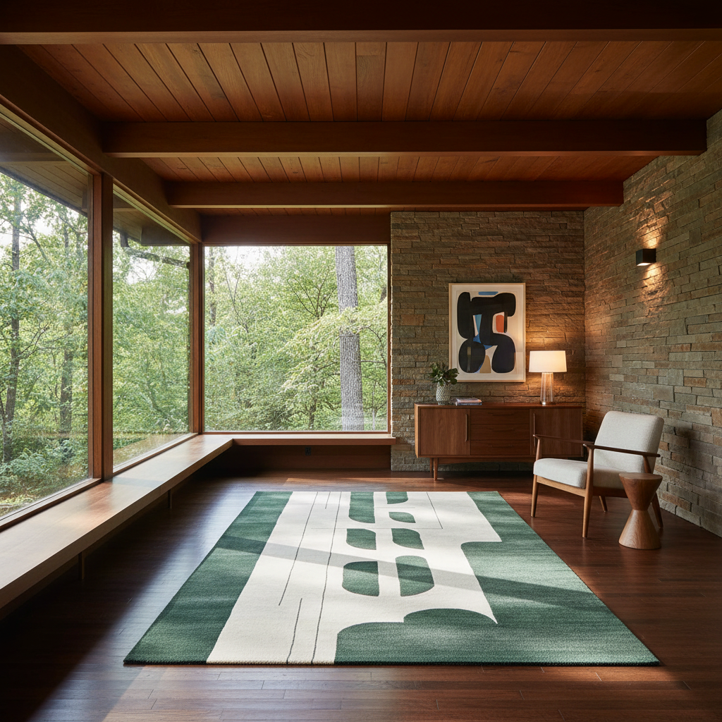 Celestial Cosmos Song Knotted Wool Rug