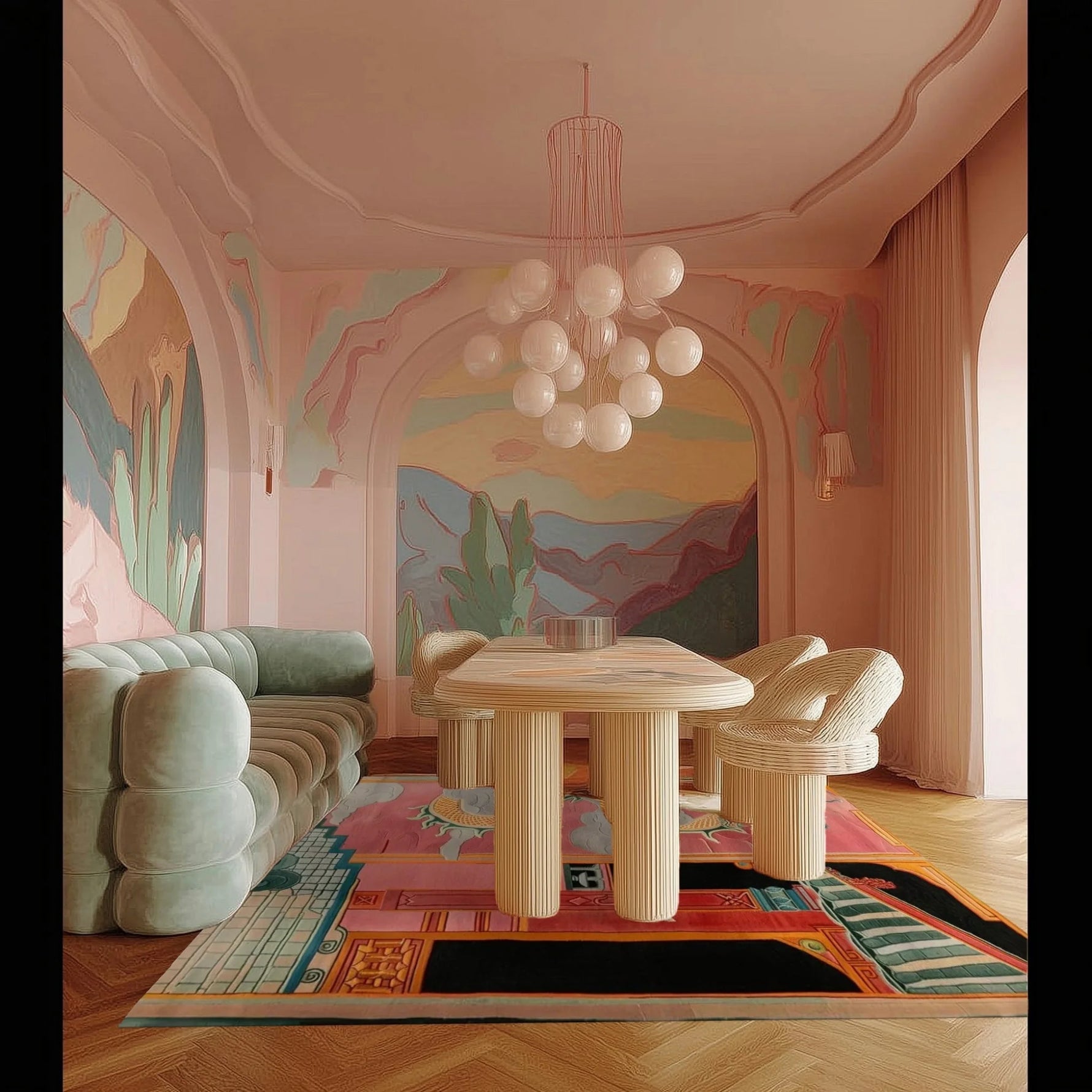 Celestial Dragon Haven Hand Tufted Wool Rug