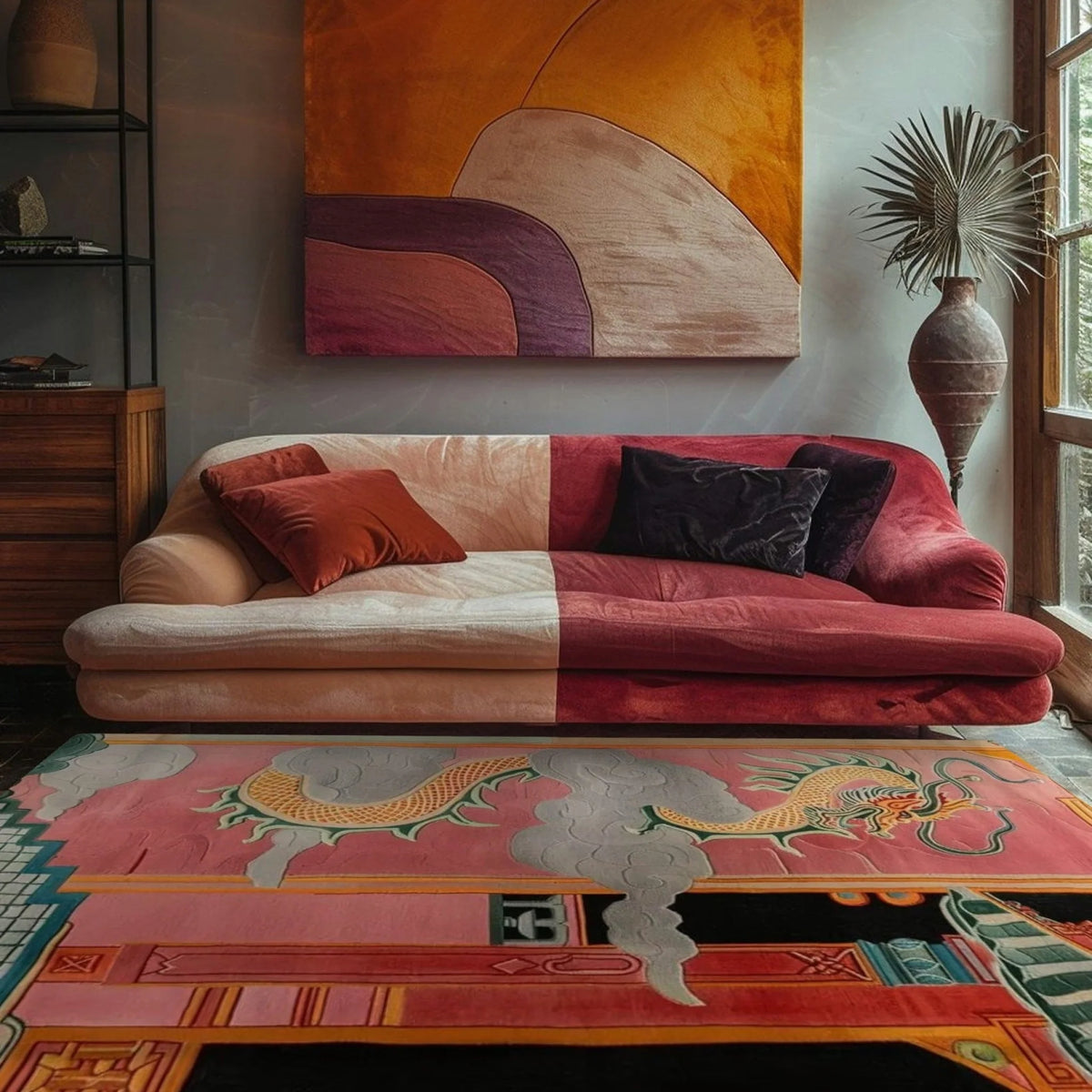 Celestial Dragon Haven Hand Tufted Wool Rug