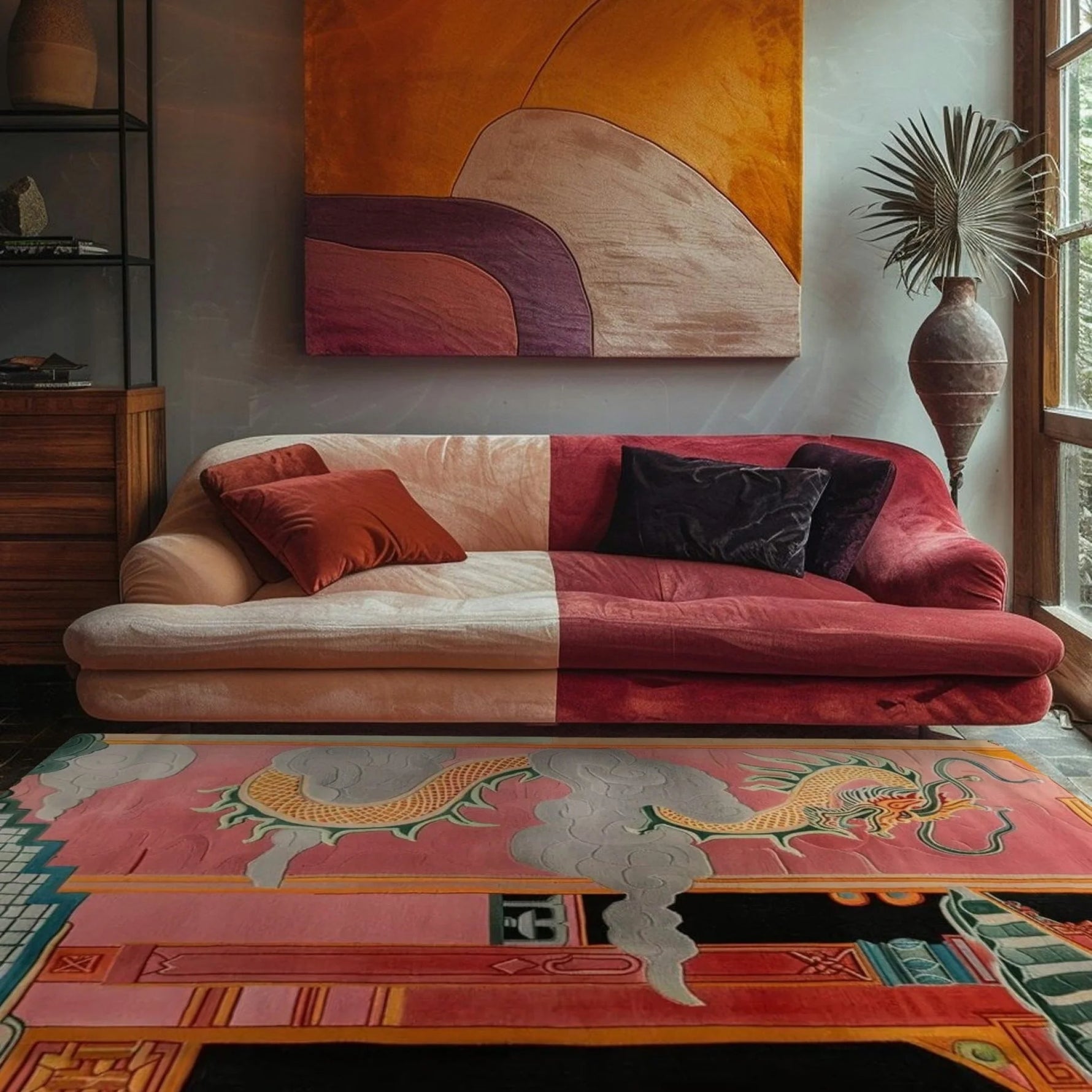 Celestial Dragon Haven Hand Tufted Wool Rug