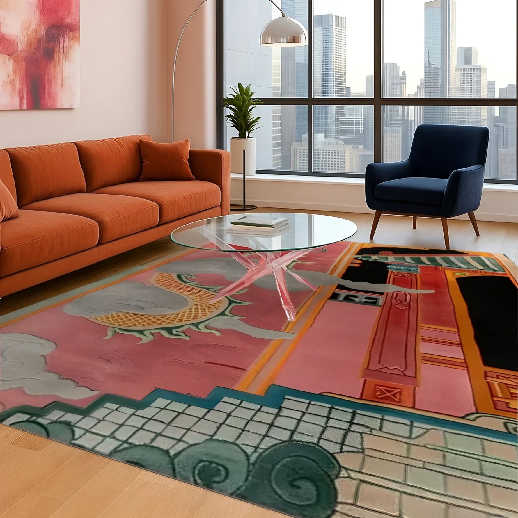 Celestial Dragon Haven Hand Tufted Wool Rug