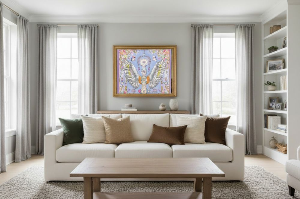 Framed room mockup - gold