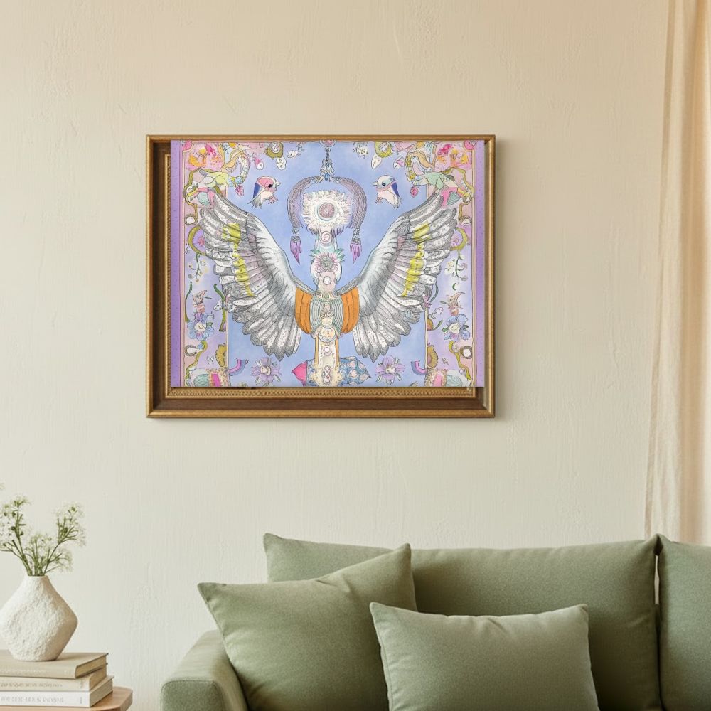 Framed room mockup - sage
