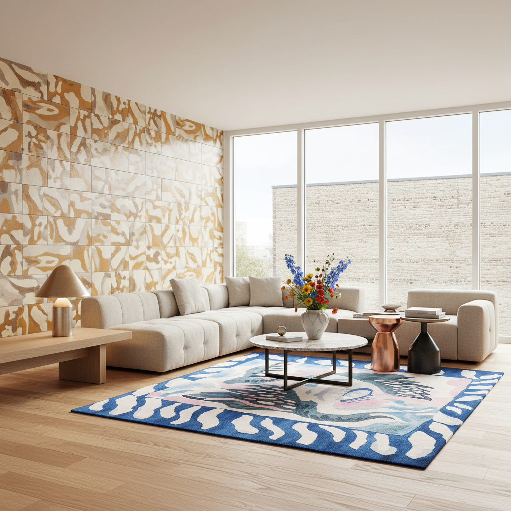 Celestial Eye Flow Hand Tufted Rug