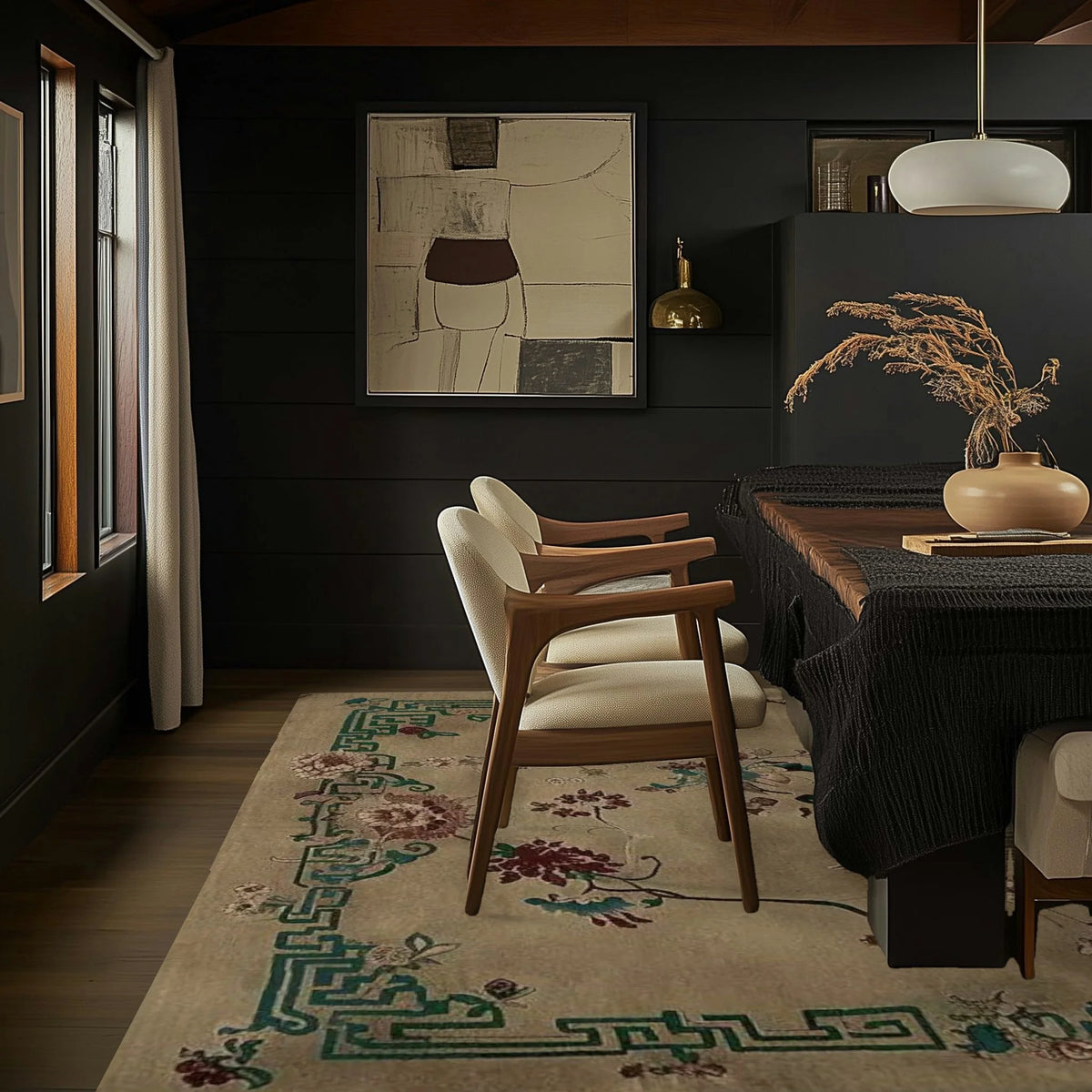 Celestial Floral Dream Hand Knotted Rug