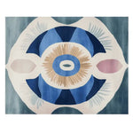 The Celestial Spiral Hand Tufted Rug is a contemporary area rug featuring a captivating abstract design with blue, beige, and pink tones. Ideal for living rooms, this 8x10 wool rug adds a modern touch with its unique spiral pattern, perfect for enhancing any space.