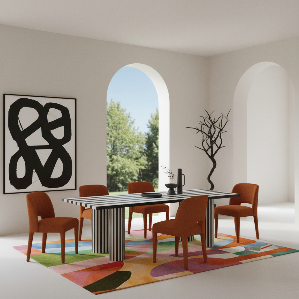 Chaotic Harmony Rhythm Hand Tufted Rug