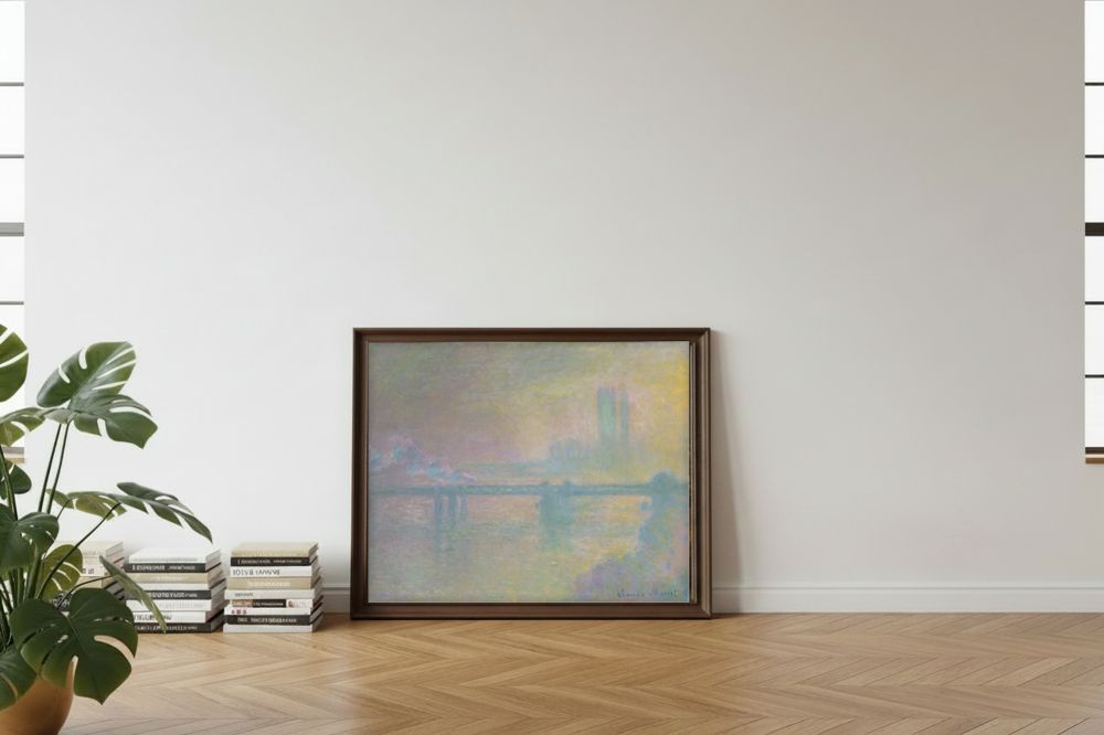 Framed room mockup - leaning