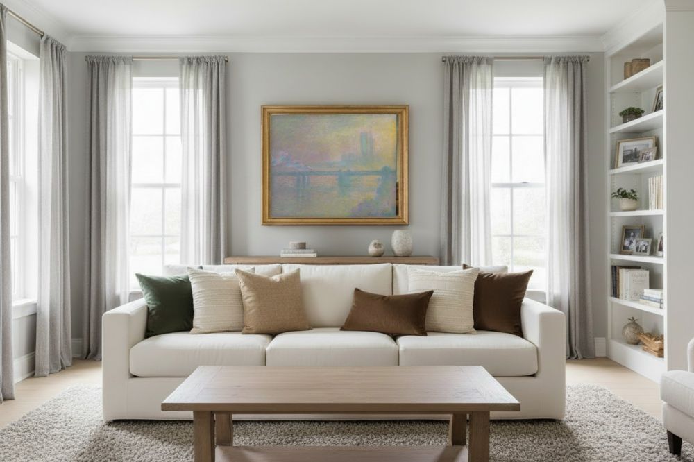 Framed room mockup - gold