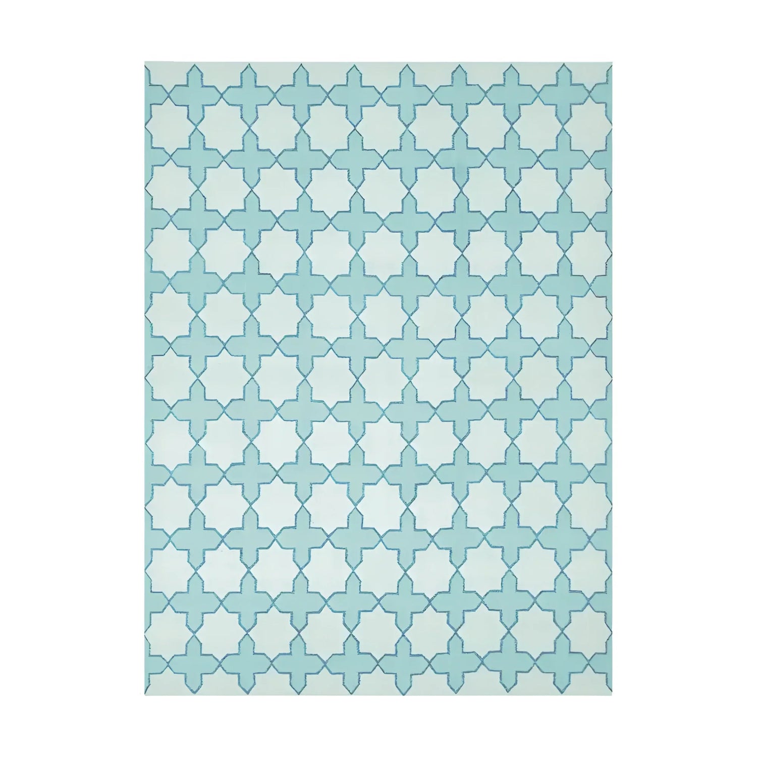 Chateau Classic Dhurrie Cotton Rug - Blue