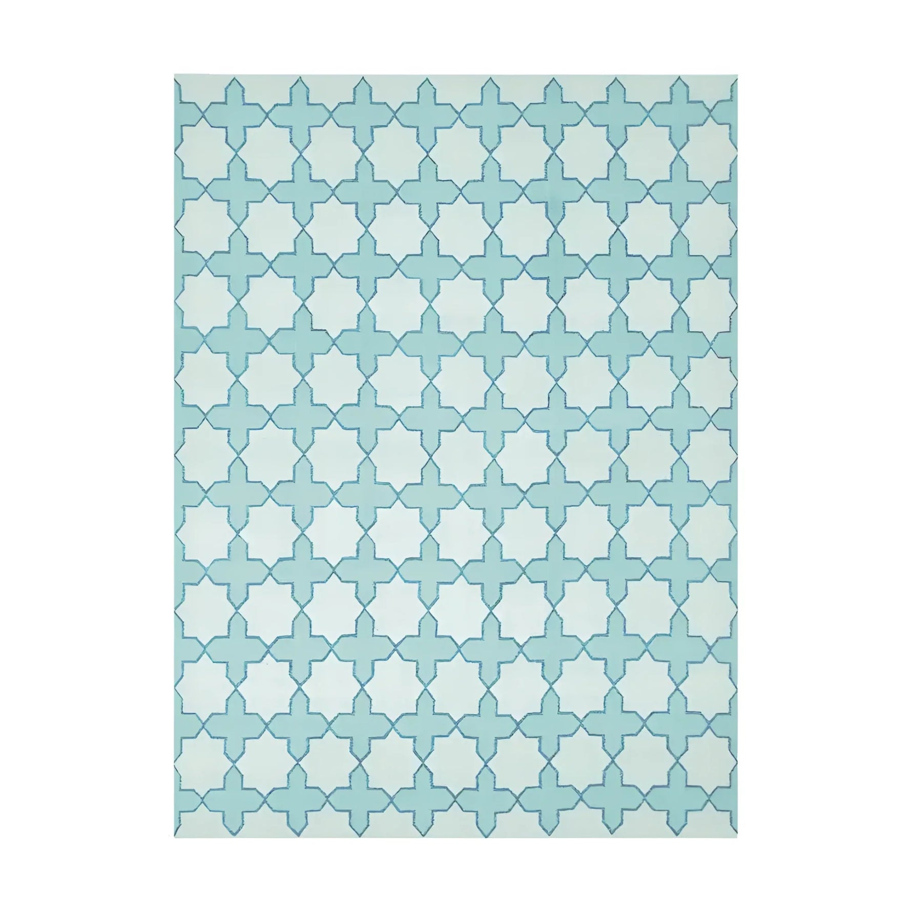 Chateau Classic Dhurrie Cotton Rug - Blue