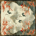 This exquisite hand-knotted area rug features a stunning design of cherry blossoms and cranes, perfect for adding elegance to any living room. The intricate patterns and vibrant colors make it a standout piece among Persian rugs. Ideal for those seeking a unique square area rug, this wool rug measures 8x10 and brings a touch of nature indoors with its floral motif.