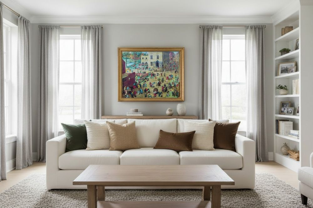 Framed room mockup - gold