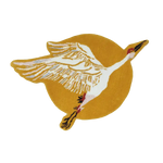 Elegant Chinoiserie Crane over the Sun hand tufted wool area rug, perfect for adding a touch of artistry to your living room or dining room. This round rug showcases a stunning crane design in warm hues, making it an ideal choice for wool rug enthusiasts looking to enhance their living room area rugs collection.