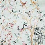 A beautifully detailed Chinoiserie Garden Bliss Hand Tufted Area Rug featuring intricate bird and floral patterns on a soft, pastel background. This wool rug is ideal for adding elegance to living rooms, available in an 8x10 size, making it perfect for those seeking unique rugs for living room decor.